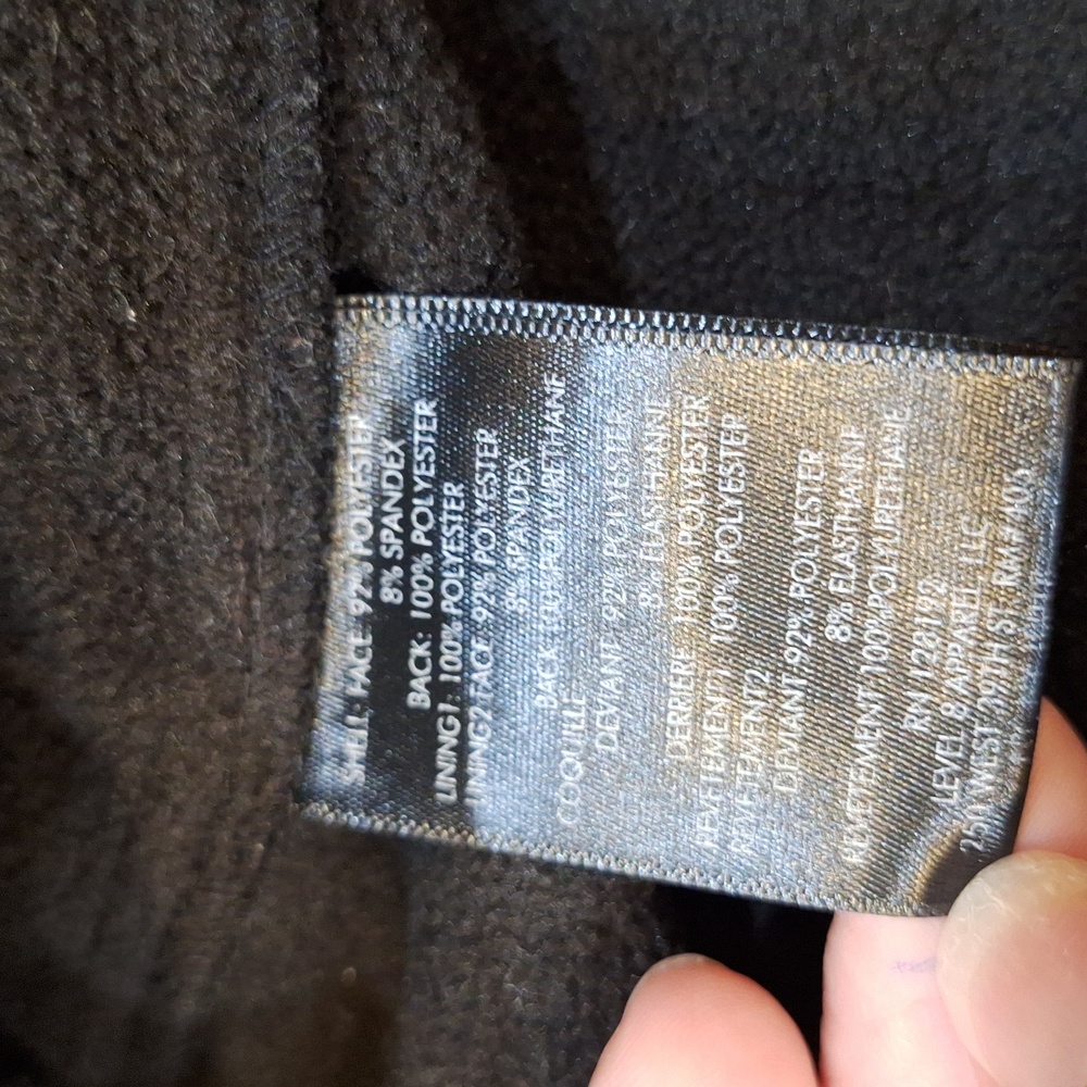 Tumi Tech Jacket Large Black Softshell Bomber Lig… - image 7